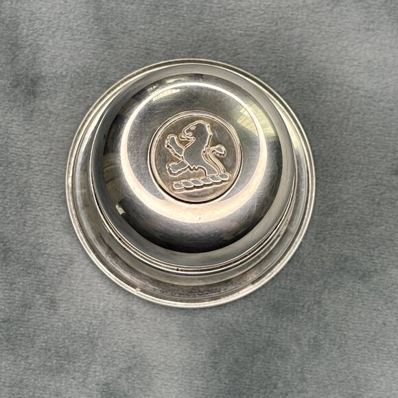 Vintage Birks Silver Plated Bell Ring Box With Lion Logo - Picture 1 of 5